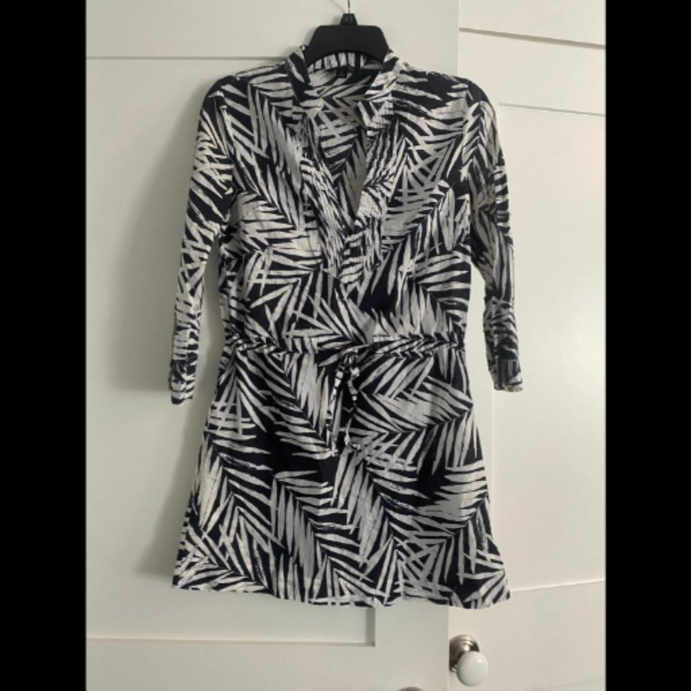 EUC Banana Republic 100% cotton Tunic Dress Beach Cover Up Sz XS